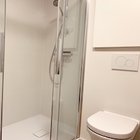 shower and toilet